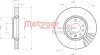 Тормозной диск METZGER 6110404 (фото 1)