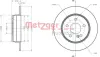 Тормозной диск METZGER 6110423 (фото 1)