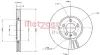 Тормозной диск METZGER 6110483 (фото 1)