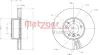 Тормозной диск METZGER 6110522 (фото 1)