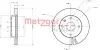 Тормозной диск METZGER 6110525 (фото 1)