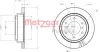 Тормозной диск METZGER 6110549 (фото 1)