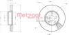 Тормозной диск METZGER 6110625 (фото 1)