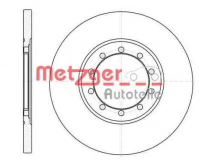 Тормозной диск METZGER 6120100
