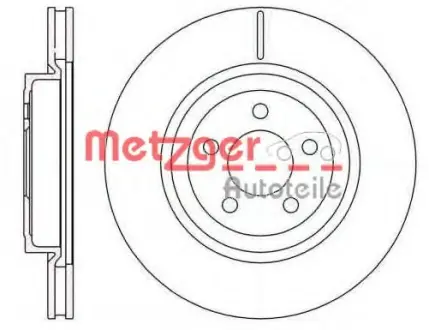 Тормозной диск METZGER 6126910