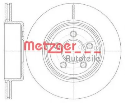 Тормозной диск METZGER 6127010