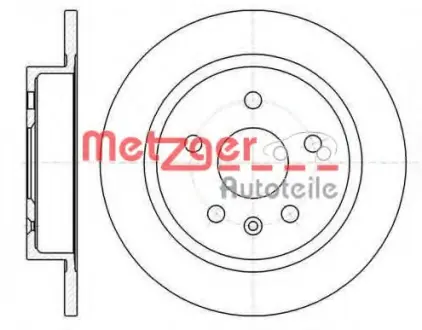Тормозной диск METZGER 6127900