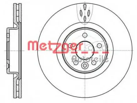 Тормозной диск METZGER 6130410