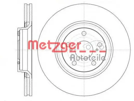 Тормозной диск METZGER 6132910 (фото 1)