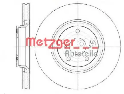 Тормозной диск METZGER 6132910