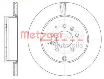Тормозной диск METZGER 6140210