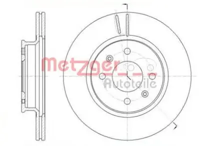 Тормозной диск METZGER 6142410