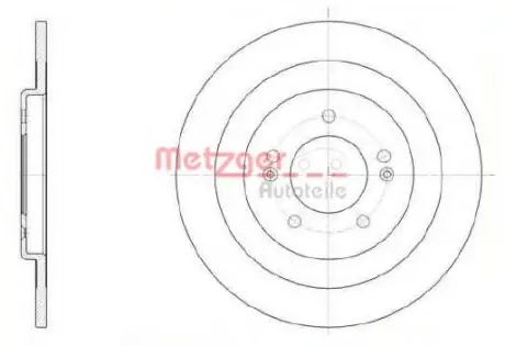 Тормозной диск METZGER 6143700