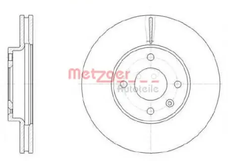 Тормозной диск METZGER 6145610