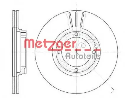 Тормозной диск METZGER 637410