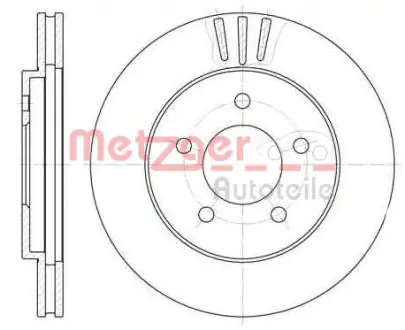 Тормозной диск METZGER 656410