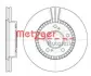 Тормозной диск METZGER 658610 (фото 1)
