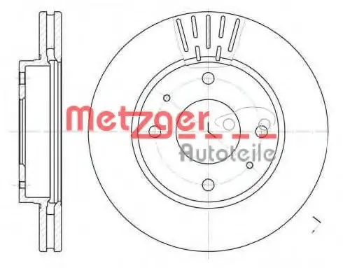 Тормозной диск METZGER 663310 (фото 1)