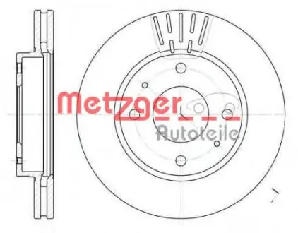 Тормозной диск METZGER 663310