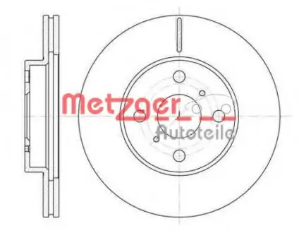 Тормозной диск METZGER 663510