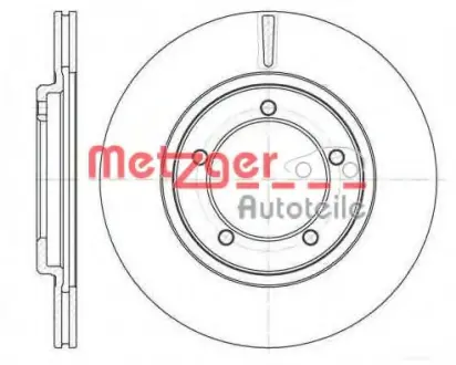 Тормозной диск METZGER 681810