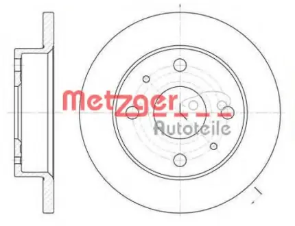 Тормозной диск METZGER 683000