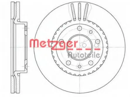 Тормозной диск METZGER 688810