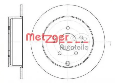 Тормозной диск METZGER 699700
