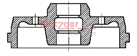 Тормозной барабан METZGER BT1046