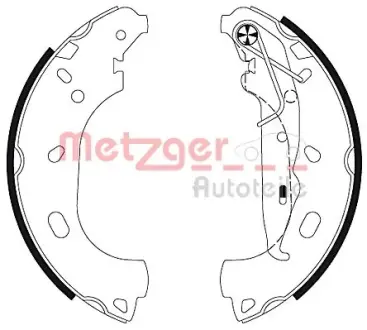 Комплект тормозных колодок METZGER MG129