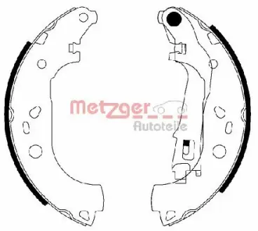 Комплект тормозных колодок METZGER MG210