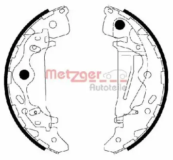 Комплект тормозных колодок METZGER MG217