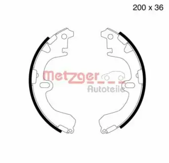 Комплект тормозных колодок METZGER MG505