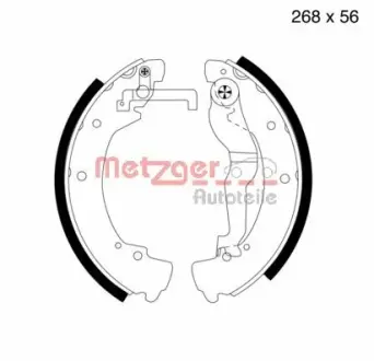 Комплект тормозных колодок METZGER MG548