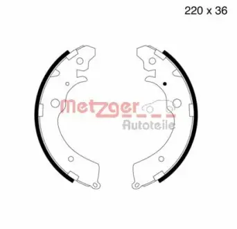 Комплект тормозных колодок METZGER MG565