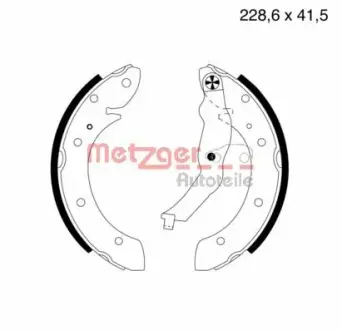 Комплект тормозных колодок METZGER MG579