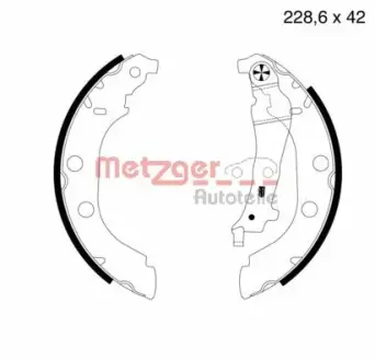 Комплект тормозных колодок METZGER MG631