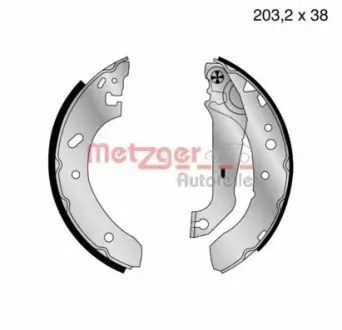 Комплект тормозных колодок METZGER MG640