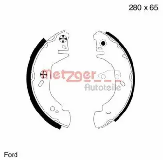 Комплект тормозных колодок METZGER MG643