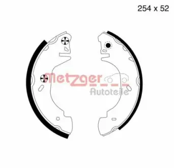 Комплект тормозных колодок METZGER MG644