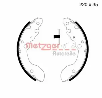 Комплект тормозных колодок METZGER MG668