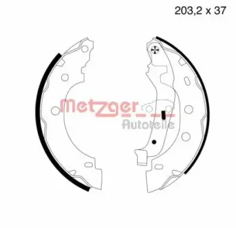Комплект тормозных колодок METZGER MG706