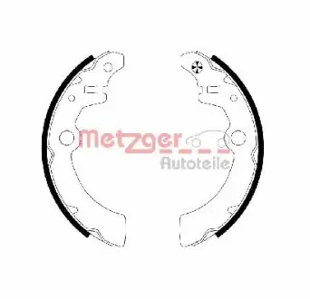 Комплект тормозных колодок METZGER MG707