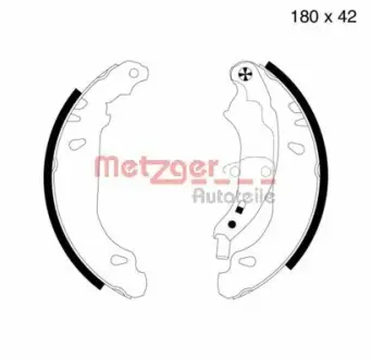 Комплект тормозных колодок METZGER MG715