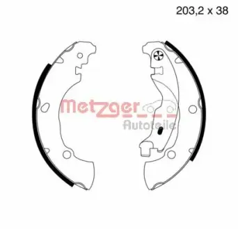 Комплект тормозных колодок METZGER MG717