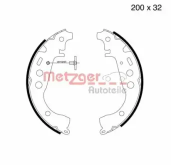 Комплект тормозных колодок METZGER MG723