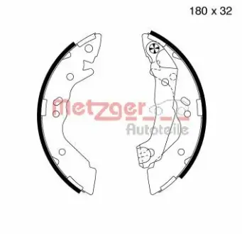Комплект тормозных колодок METZGER MG736