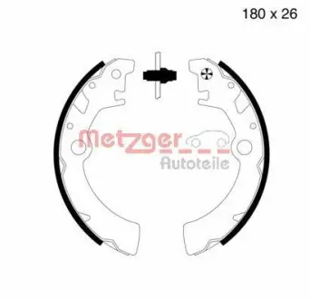 Комплект тормозных колодок METZGER MG755