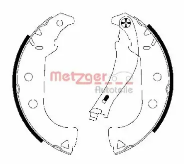 Комплект тормозных колодок METZGER MG766