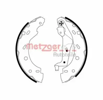 Комплект тормозных колодок METZGER MG785